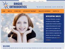 Tablet Screenshot of dingusortho.com